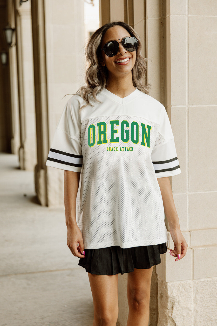 OREGON DUCKS OPTION PLAY ICONIC OVERSIZED FASHION JERSEY
