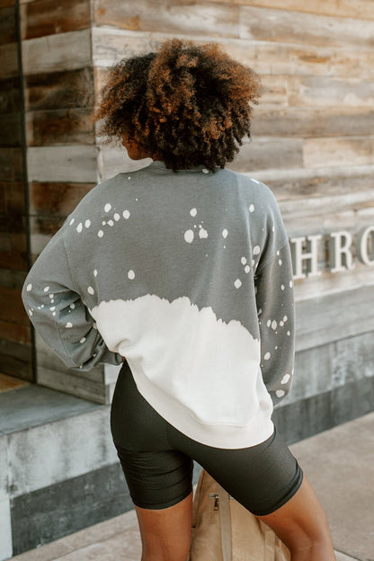 BAYLOR BEARS UPCYCLE AND VINTAGE FADED WASH CREWNECK PULLOVER