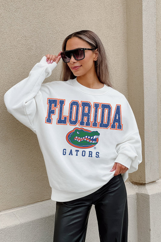 FLORIDA GATORS FREESTYLE PREMIUM FLEECE DROP SHOULDER CREWNECK PULLOVER