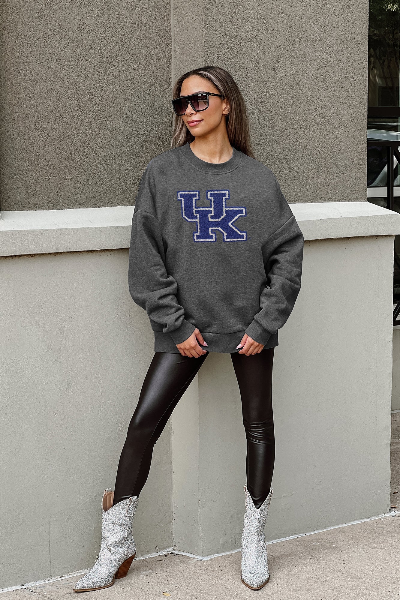 KENTUCKY WILDCATS ON THE REBOUND PREMIUM FLEECE DROP SHOULDER CREWNECK PULLOVER