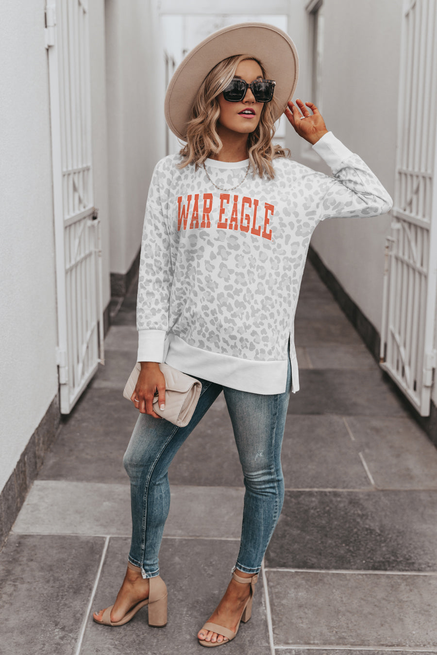 AUBURN TIGERS DAY OFF SIDE SPLIT PULLOVER