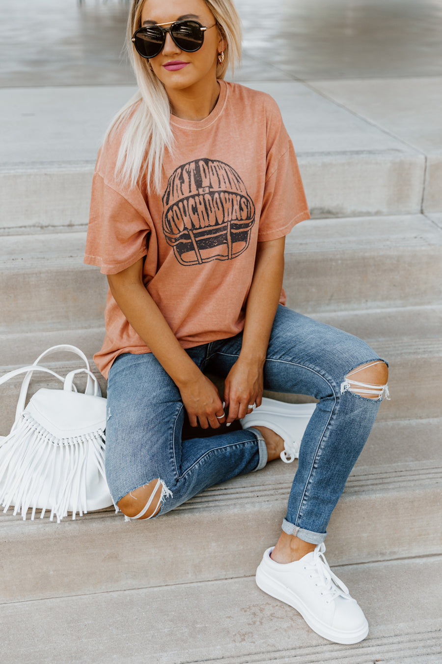 SCORE SOME MORE VINTAGE BOYFRIEND TEE