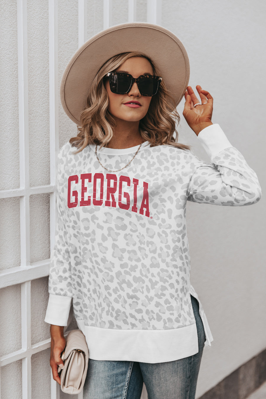 GEORGIA BULLDOGS DAY OFF SIDE SPLIT PULLOVER