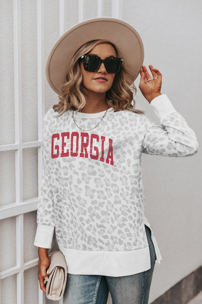 GEORGIA BULLDOGS DAY OFF SIDE SPLIT PULLOVER